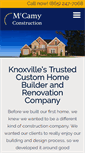 Mobile Screenshot of mccamyconstruction.com
