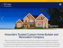 Tablet Screenshot of mccamyconstruction.com